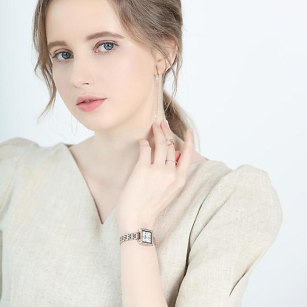  디유아모르 여성 메탈밴드시계 DAW6101M-RW 다이아몬드 시계