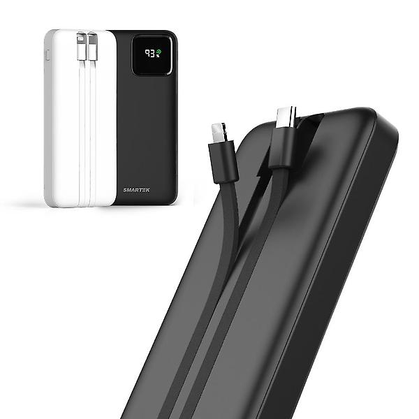  스마텍 PD20W 10000mAh 고속충전 2in1케이블 보조배터리 STPB-CB1
