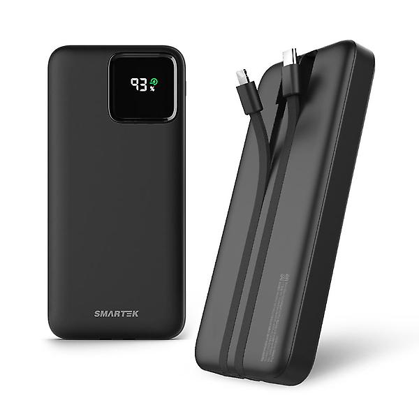  스마텍 PD20W 10000mAh 고속충전 2in1케이블 보조배터리 STPB-CB1
