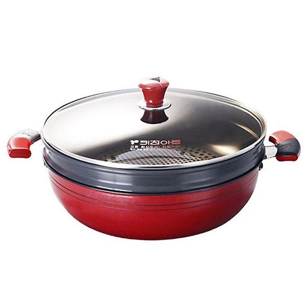  키친아트 찜냄비 경질 찜솥 채반 찜기 찜통 2단 28cm