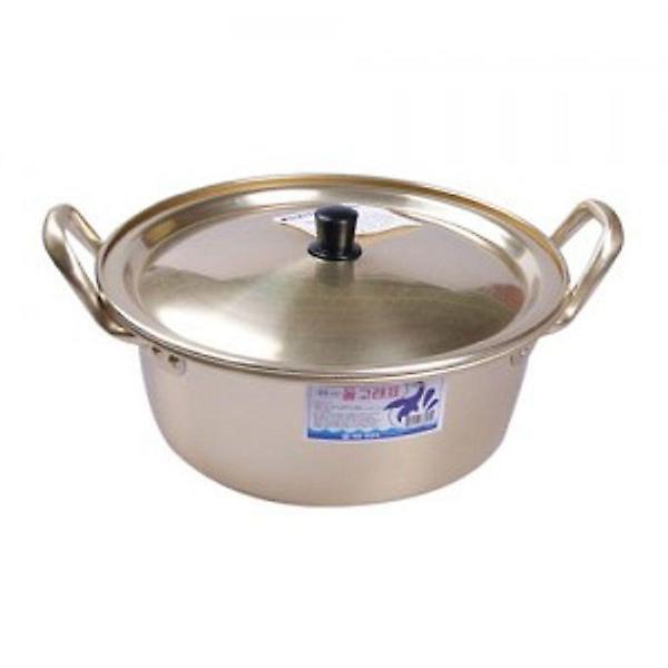 대원 양은 냄비 찌게 라면 노란 양은 냄비 양수 20cm