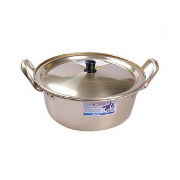  대원 양은 냄비 찌게 라면 노란 양은 냄비 양수 16cm