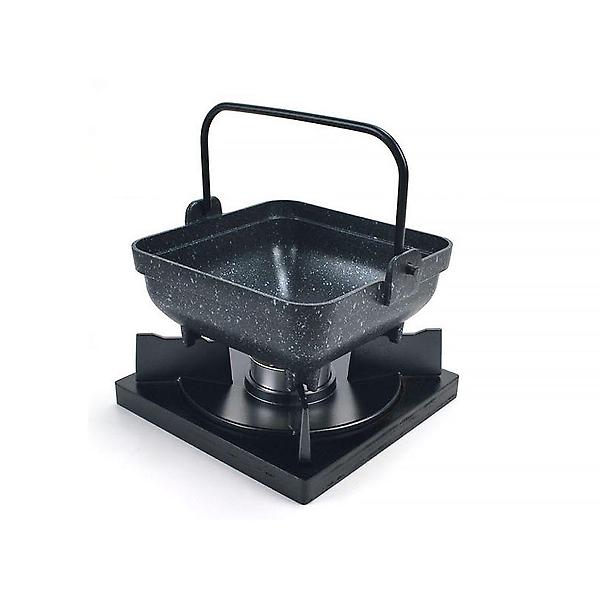  1인용 사각 샤브냄비+나무화로 세트