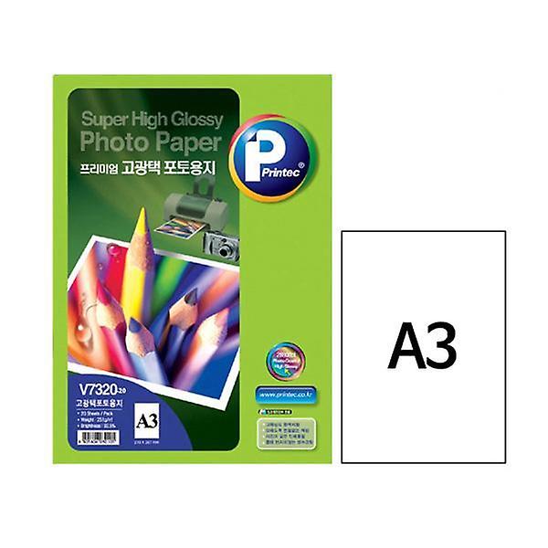  프린텍 고광택포토용지A3 V7320 297x420mm180g20매팩