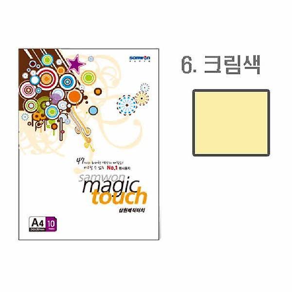  삼원 매직터치A4 6 크림색 A4 10매