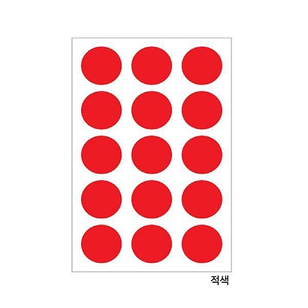  분류용견출지 20 3000R 적색 지름25 15장