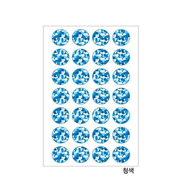  홀로그램견출지 20 7005B 청색 지름19 7장