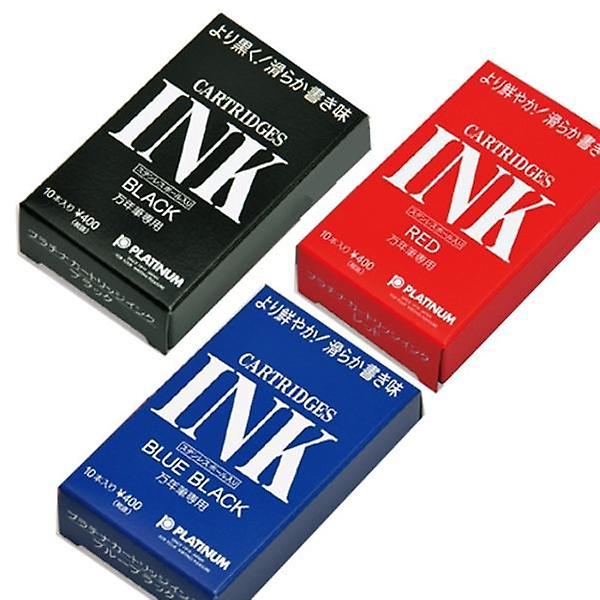  플래티넘 뉴 프레피 만년필 카트리지 흑색 10개입 0 3mm