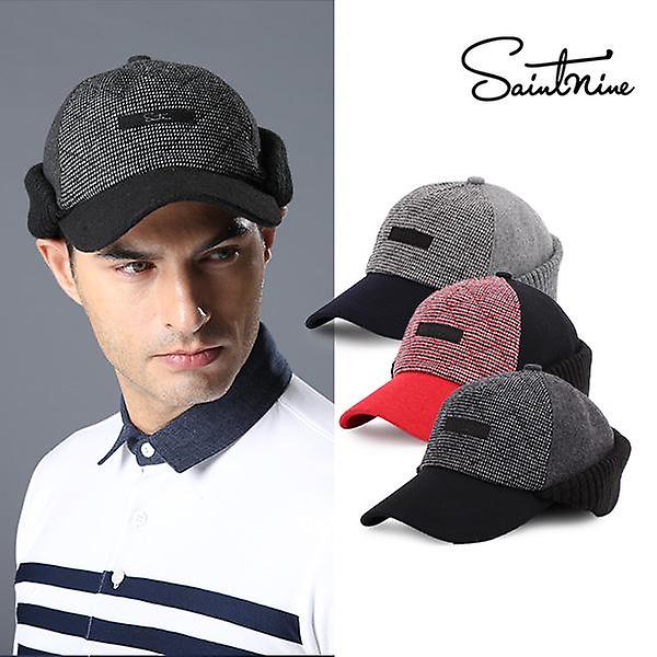  세인트나인 남성 방한 체크패턴 모자 4604 117 392