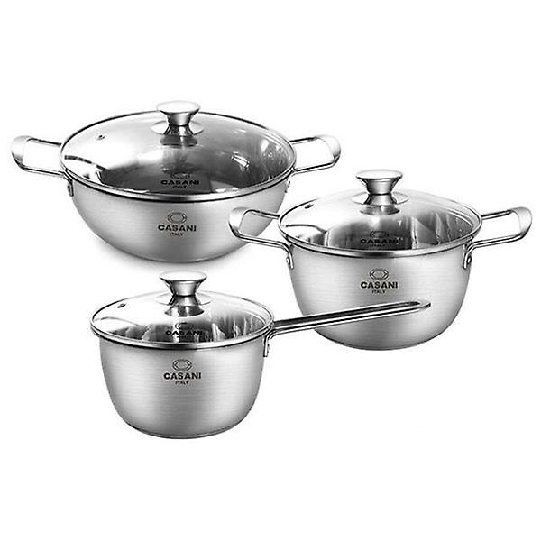  까사니 스텐 냄비 라면 찌게 인덕션 냄비 3종 세트