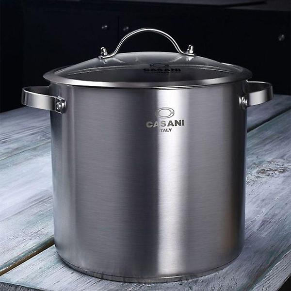  까사니 인덕션 곰솥 찜냄비 유리뚜껑 들통 찜솥 15L