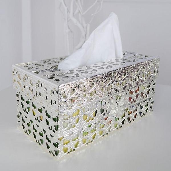  퀸즈 엔틱 티슈케이스(실버) 화장지커버 인테리어소품