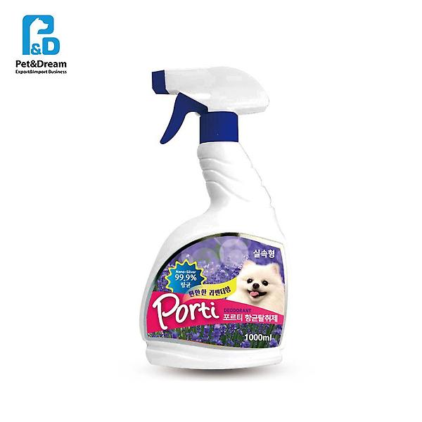  포르티 은나노탈취제 라벤더향 1000ml 애견