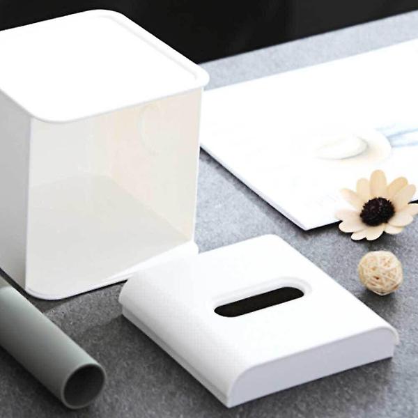  두루마리 휴지 케이스 사각 화이트 두루마리보관통