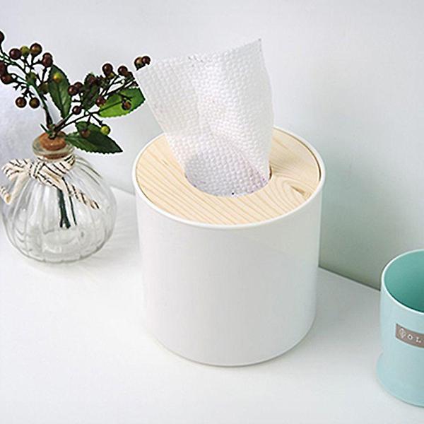  나무 두루마리 휴지 케이스 인테리어 매장 티슈함