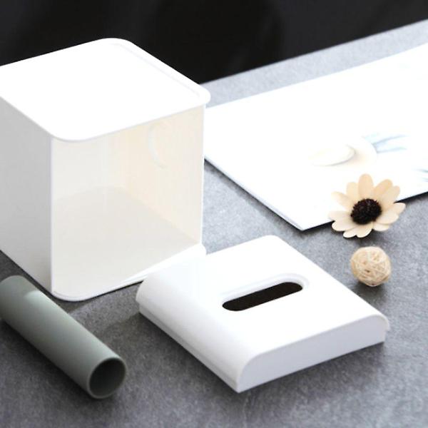  휴지곽 인테리어 두루마리 휴지 보관 케이스 화이트