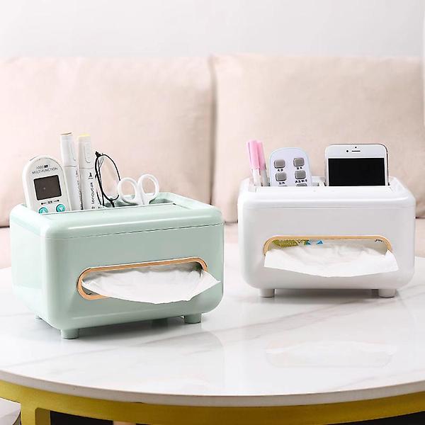  깔끔 정리 휴지 케이스 겸용 멀티 수납 정리함