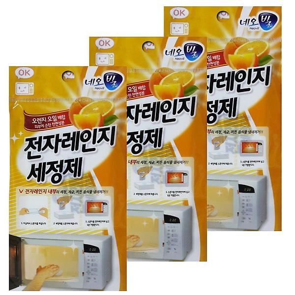 오랜지오일 전자랜지 정화세정제 3개