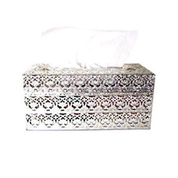  실버 티슈 케이스 (실버) 휴지각 수납통 냅킨 홀더