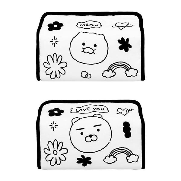  카카오 두들 라이언과 춘식이 패브릭 티슈 케이스 1P