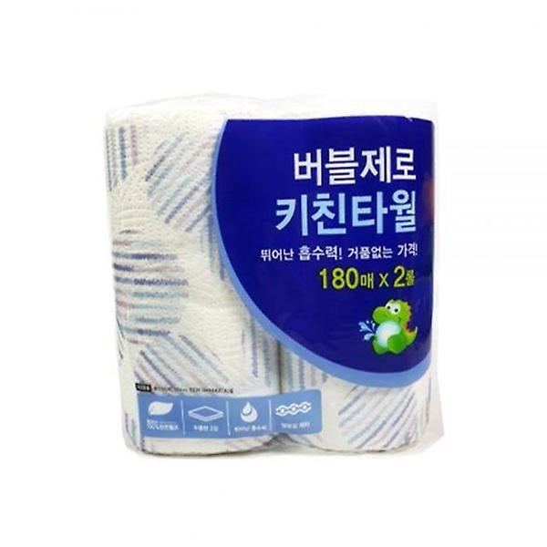  흡수력 좋은 키친타올 180매 2롤 키친타월 주방타올