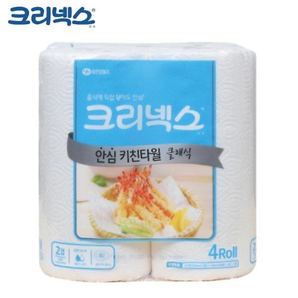  KLX 클래식 150매 안심 키친타올 크리넥스 4롤