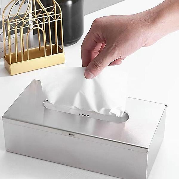  호텔 스텐 티슈 케이스 사각 휴지통 테이블 냅킨 수납