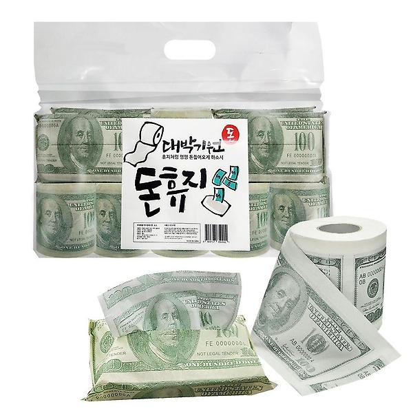  대박기원 돈휴지 집들이선물세트 달러티슈 6 넵킨 4개