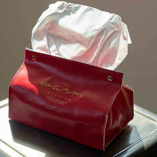  침실 거실 인테리어 티슈 케이스 호텔 가죽 티슈커버