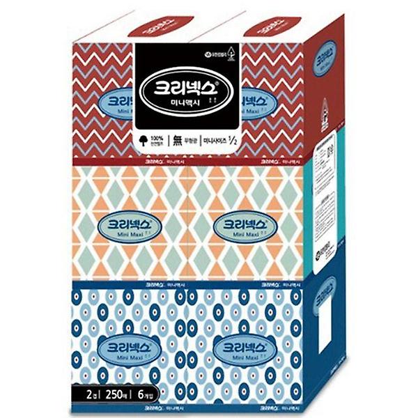  크리넥스 미니맥시 미용티슈(250매x6개)