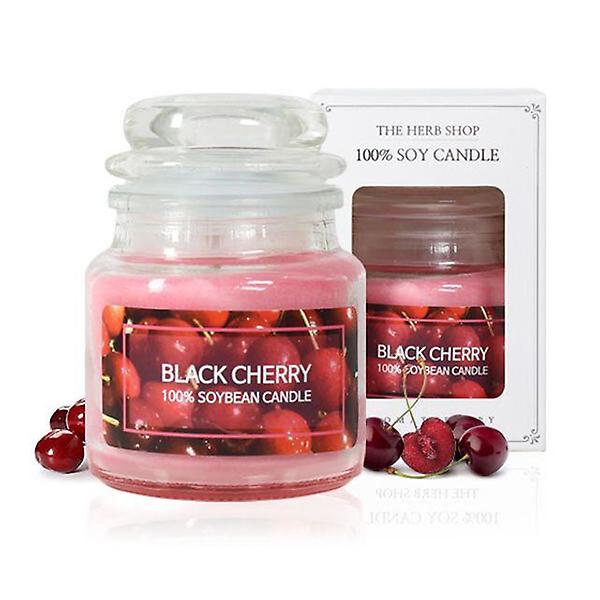  소이캔들 향초 유리병 소형 90g 블랙체리