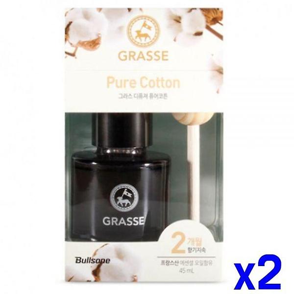  차량용 디퓨저 45ml 퓨어코튼 x2개 자동차용품 방향제