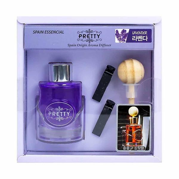  프리티 차량용 아로마 디퓨저 라벤다 30ml 송풍구 장