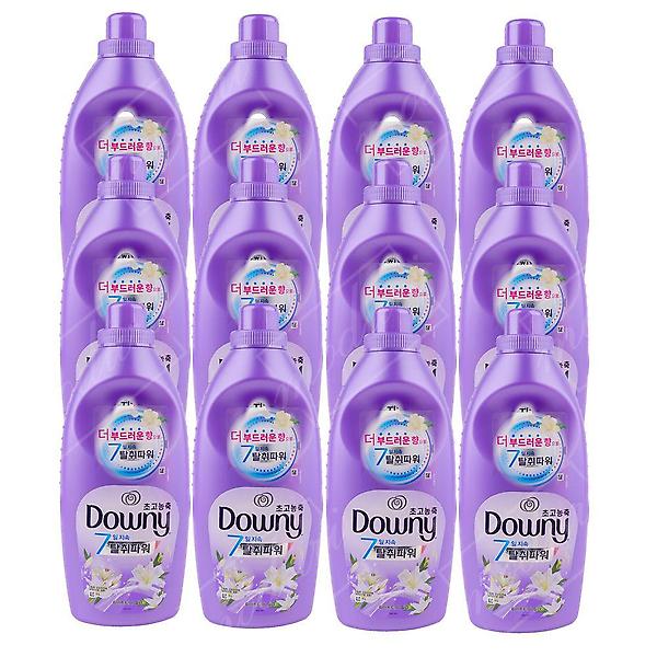  다우니 고농축 섬유유연제 화이트티와 릴리 본품 12개
