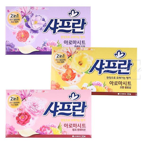  샤프란 아로마시트 티슈형 섬유유연제 향선택1P