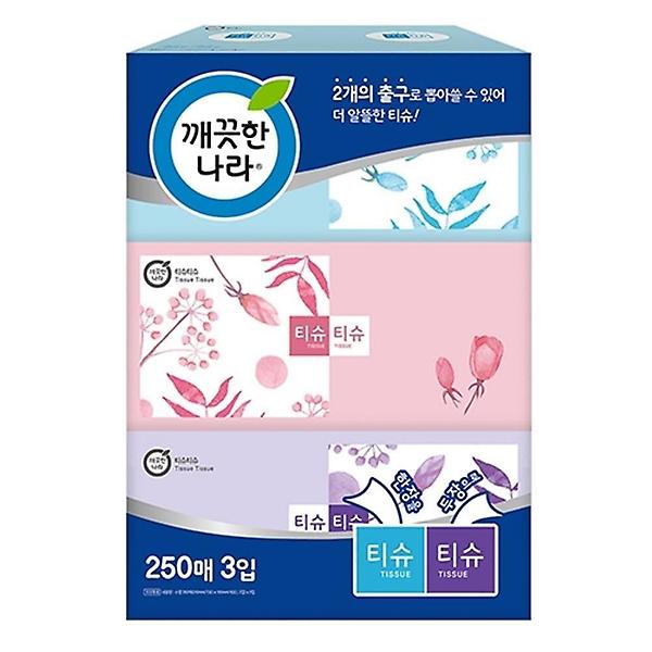  미용티슈 250매x3입