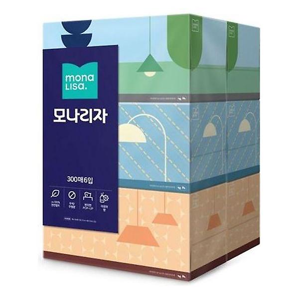  모나리자 사각티슈 300매 x 6개 x 4입 박스