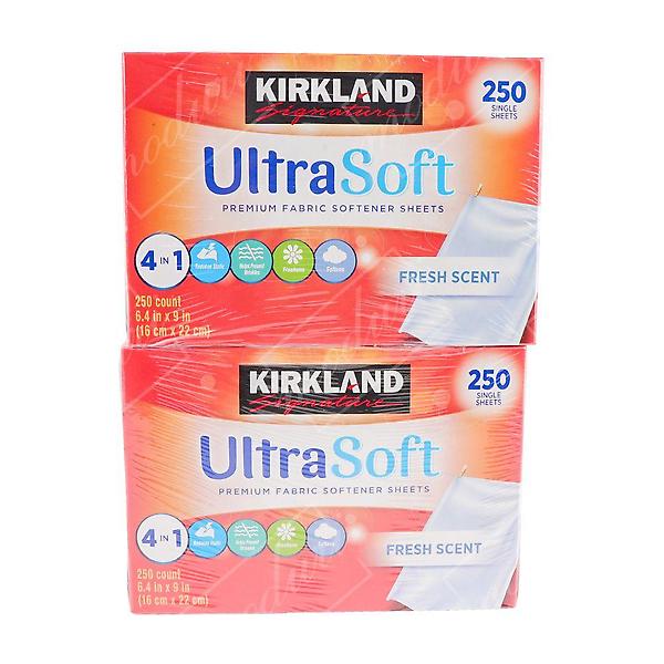  커클랜드 건조기 섬유시트 울트라소프트 250매 2개