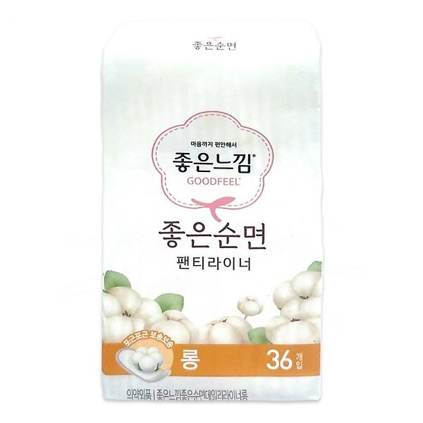  좋은느낌 좋은 순면 라이너 36P 긴생리대