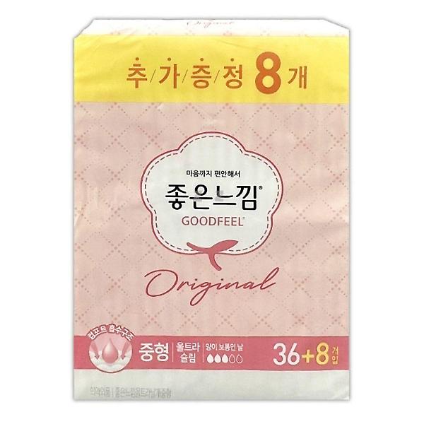  좋은느낌 생리대 울트라 슬림 날개 생리대 중형 44개