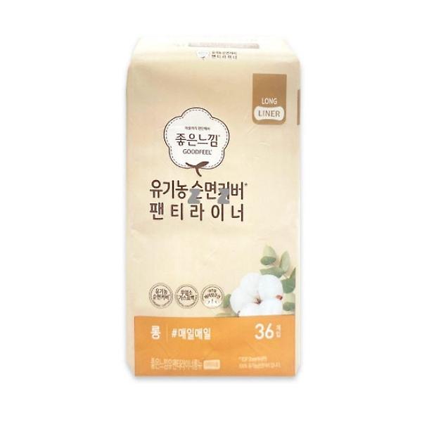  좋은느낌 팬티라이너 순면패드 데일리 라이너 롱 36개