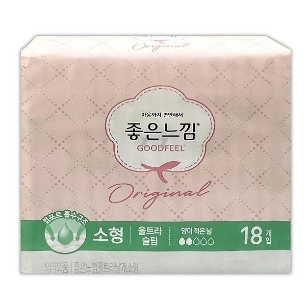  좋은느낌 생리대 울트라 슬림 날개 생리대 소형 18개