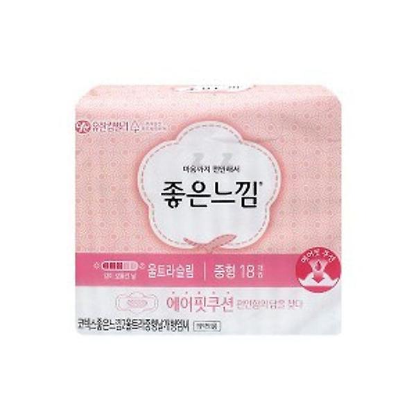  좋은느낌 생리대 울트라 슬림 중형 18개입 생리대