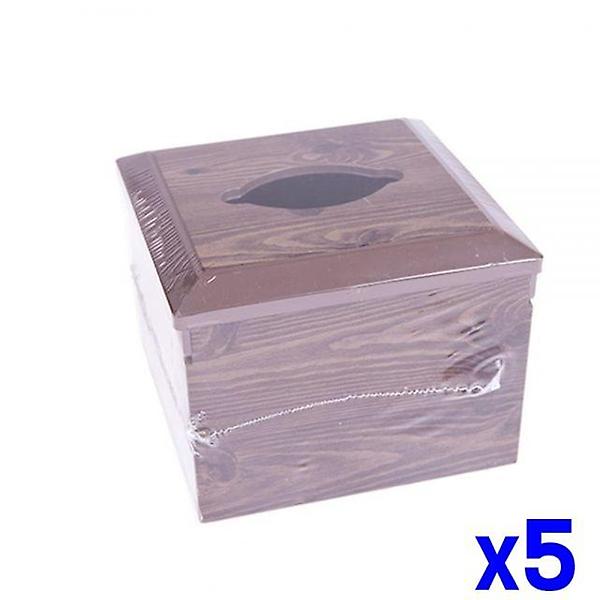  우드 디자인 냅킨통 x5개 냅킨케이스 업소용냅킨함