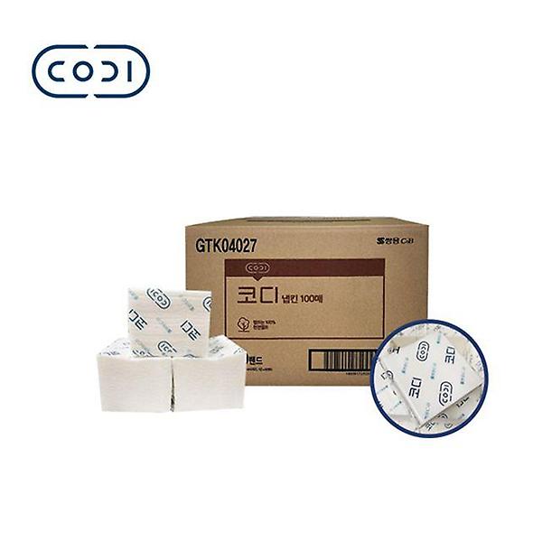  코디 냅킨 1겹 195x100mm 60팩 1box