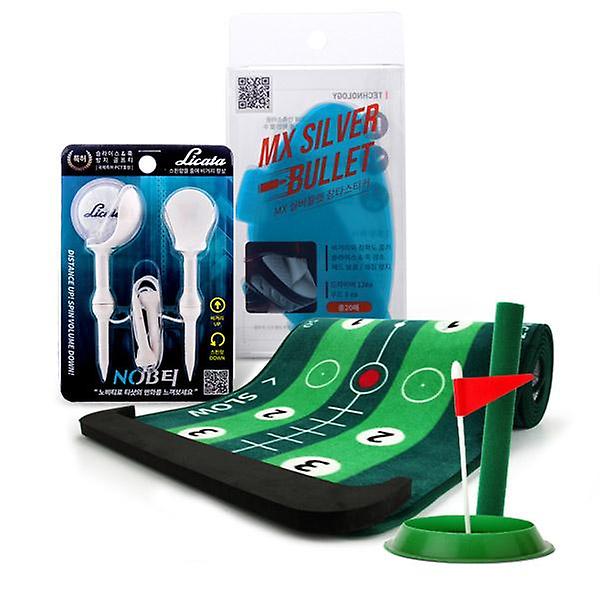  리카타 패키지 - 퍼팅매트+기능성골프티+장타스티커