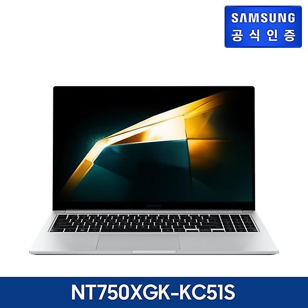 [삼성전자/NT750XGK-KC51S] 삼성 갤럭시북4 실버 15.6인치 (39.6cm) 코어 5 / 16GB 512SSD