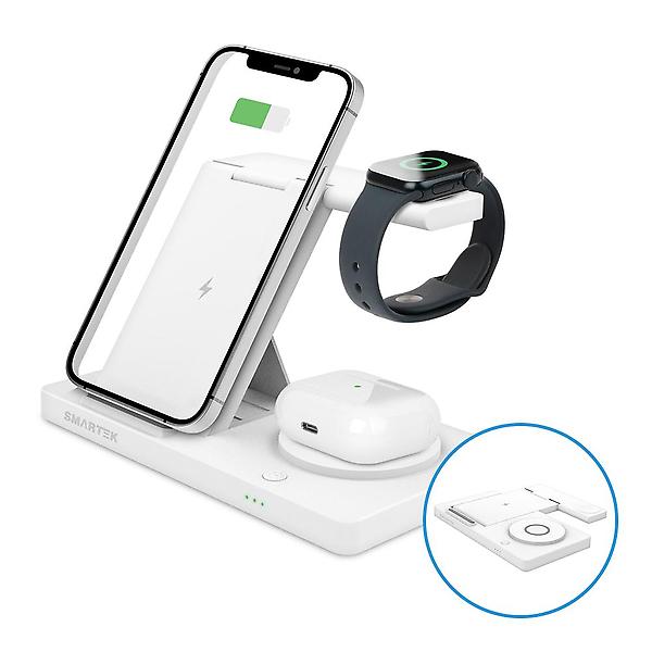  스마텍 3IN1 15W 고속 무선충전 거치대(애플워치/갤럭시워치) STQC-AG3