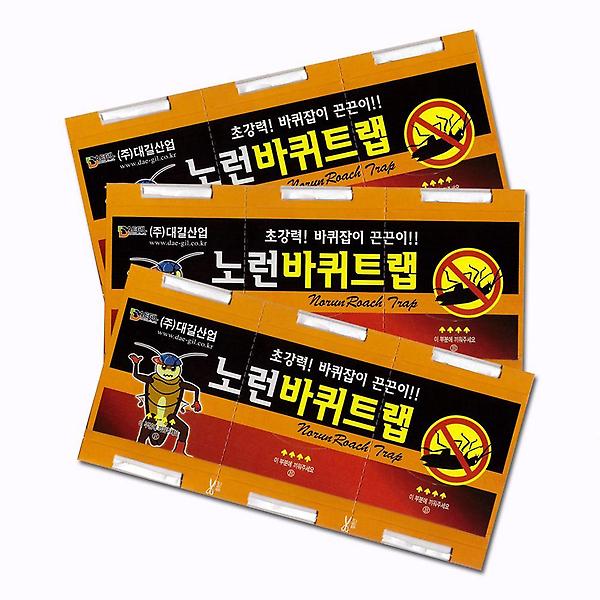  노런 바퀴트랩 해충 끈끈이 트랩 3매입 4개