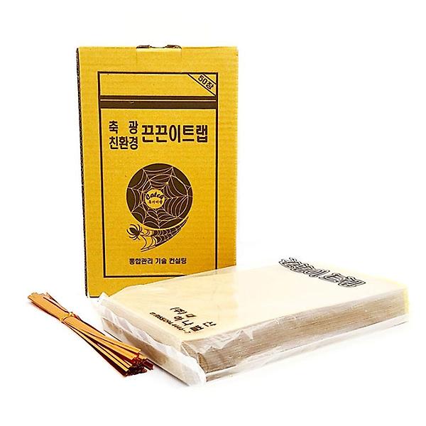  축광 끈끈이 트랩 50장 초파리 해충 농가 함정 트랩 1